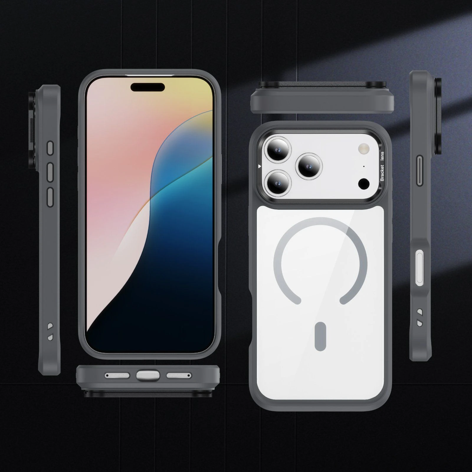 New Arrival Shockproof Cover Phone Cover with Wireless Charger for Magsafe Cover for iPhone 17 PRO Max