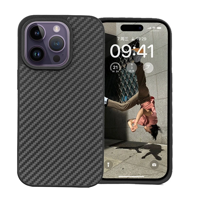 New Arrivals Explosion-Proof Drop-Proof Lightweight Aramid Fiber and TPU Phone Case for iPhone 14 PRO