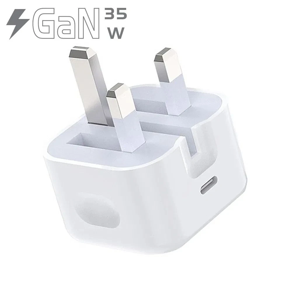 New GaN Pd35W Fast UK Charger for iPhone Samsung 3 Pins