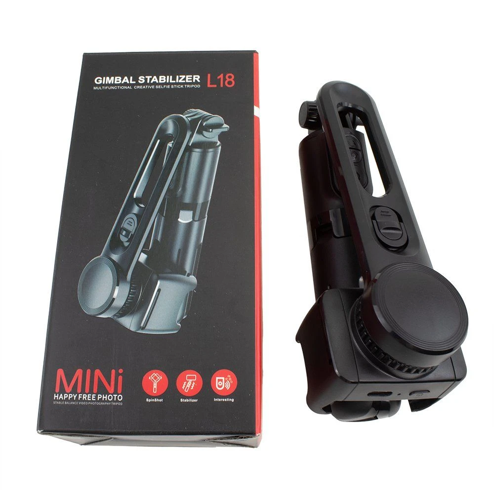 New Gimbal Stabilizer L18 Anti-Shake Foldable Phone Tripod Stabilization Bluetooths Extendable Selfie Stick
