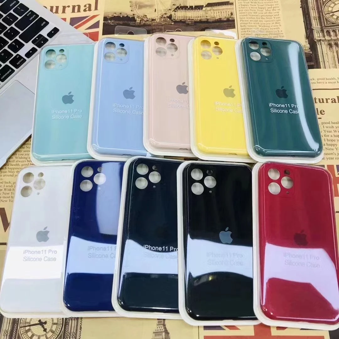 New Mobile Phone Full Cover Suqare Edge Silicone Case Iph 11/12/13/14