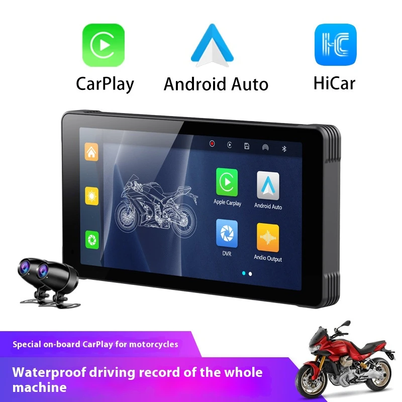 New Motorcycle Carplay Navigation Android Auto Huawei Hicar Driving Recorder