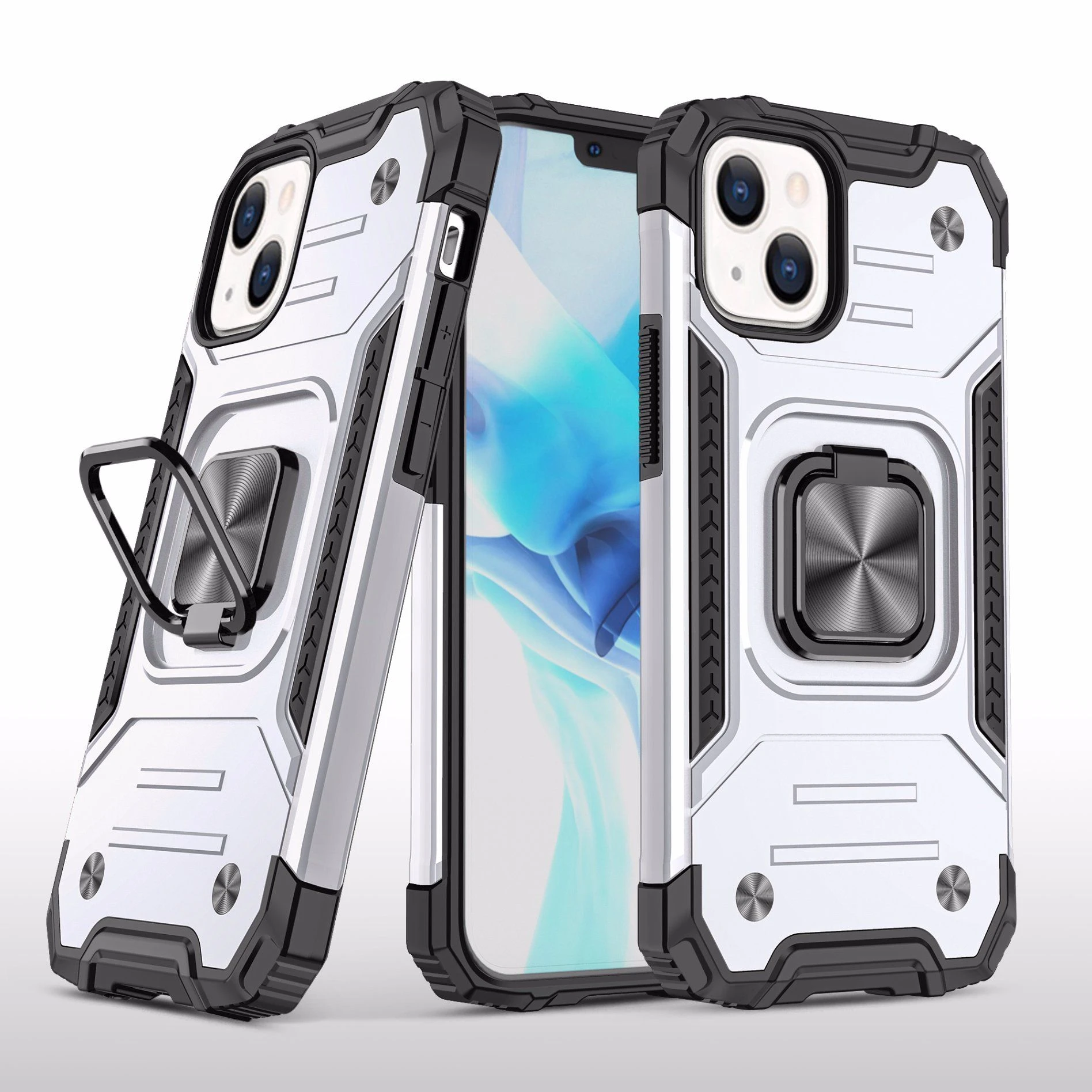 New Premium Magnetic Ring Car Stand Holder Armor Phone Case for iPhone 13 Promax 12 PRO 12 Mini