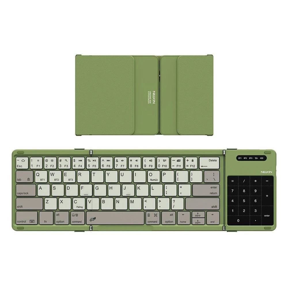 Nillkin Cube Pocket Keyboard Foldable Bluetooth-Compatible Keyboard with Touchpad for iPad Android Windows – Green