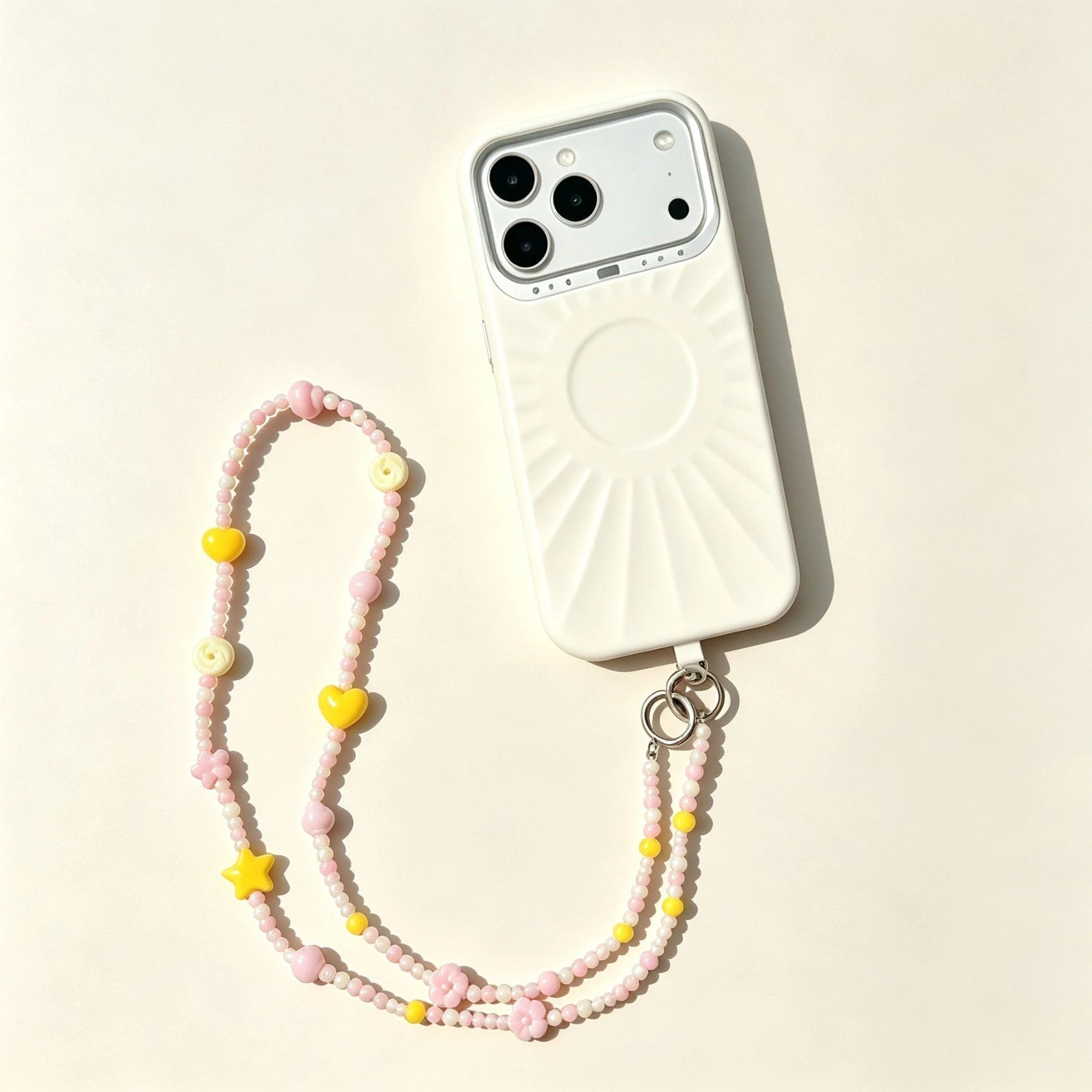 OEM ODM Fashion Beaded Crossbody Phone Strap Chain for iPhone
