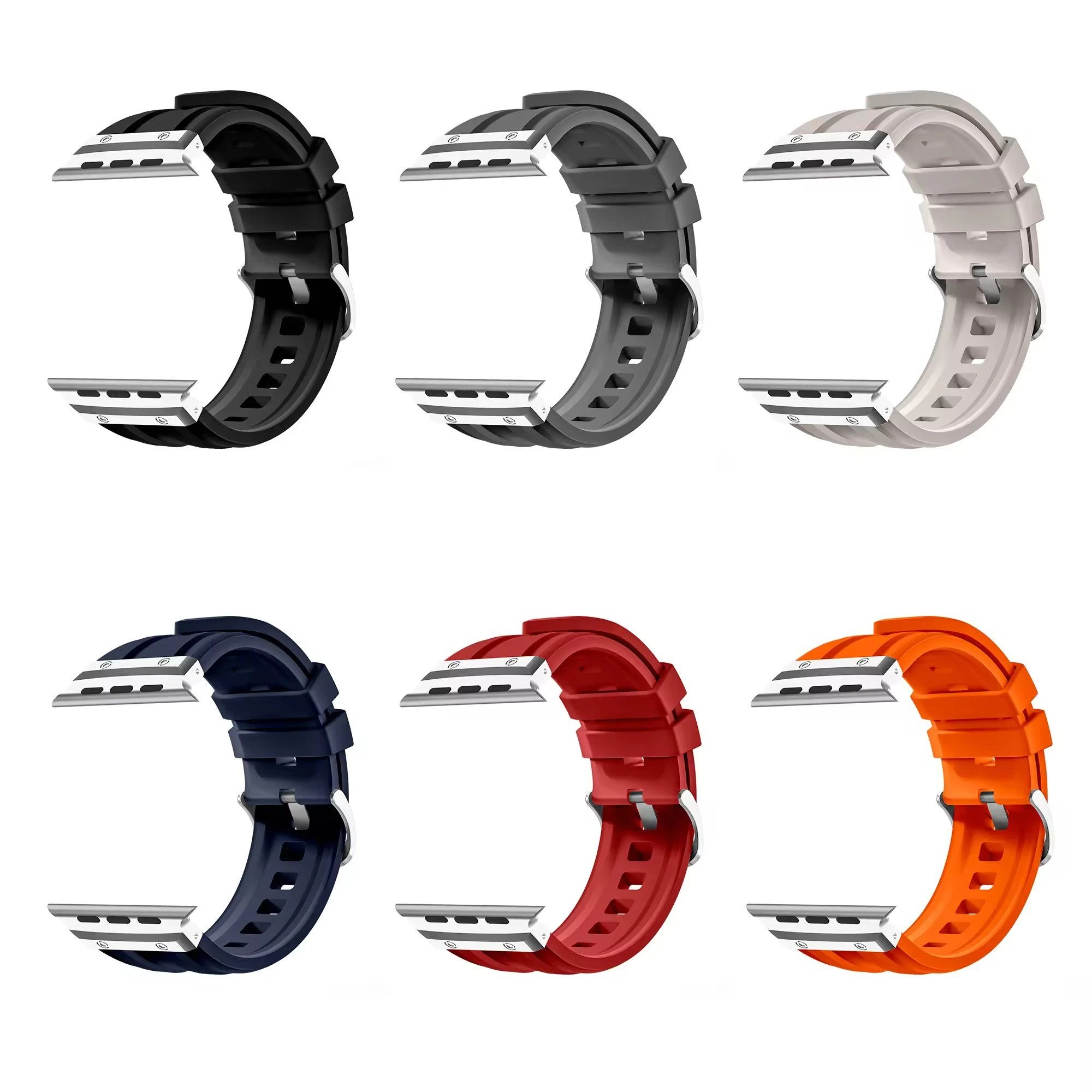 OEM/ODM Hot Selling New Material F Free Rubber Watch Band for Apple Watch Strap