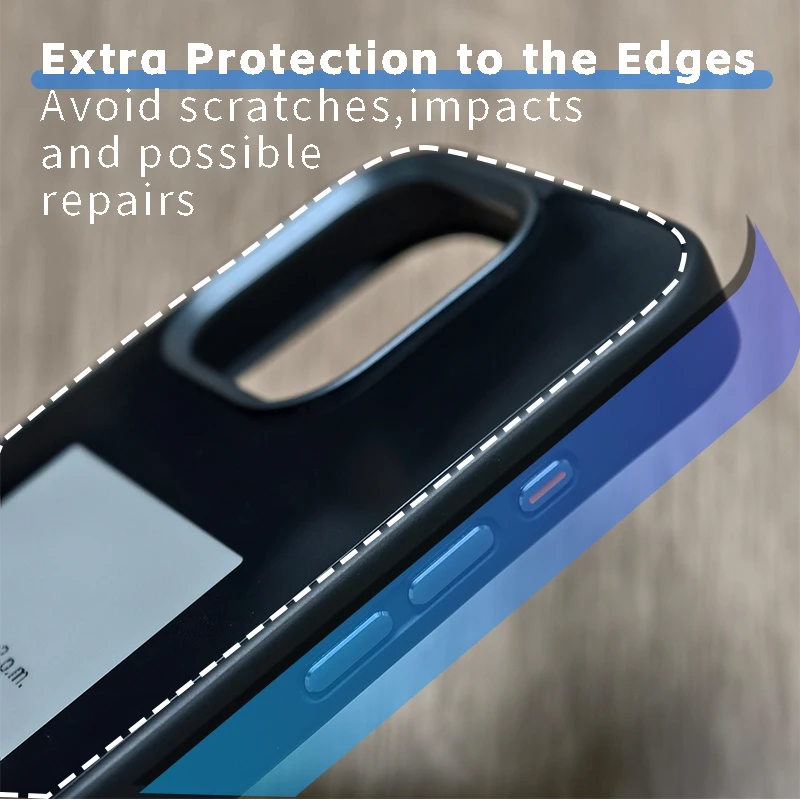 OEM Silicone E Ink Screen Display NFC Phone Case for Phone 13 14 15 16 17 Plus PRO Max Back Cover