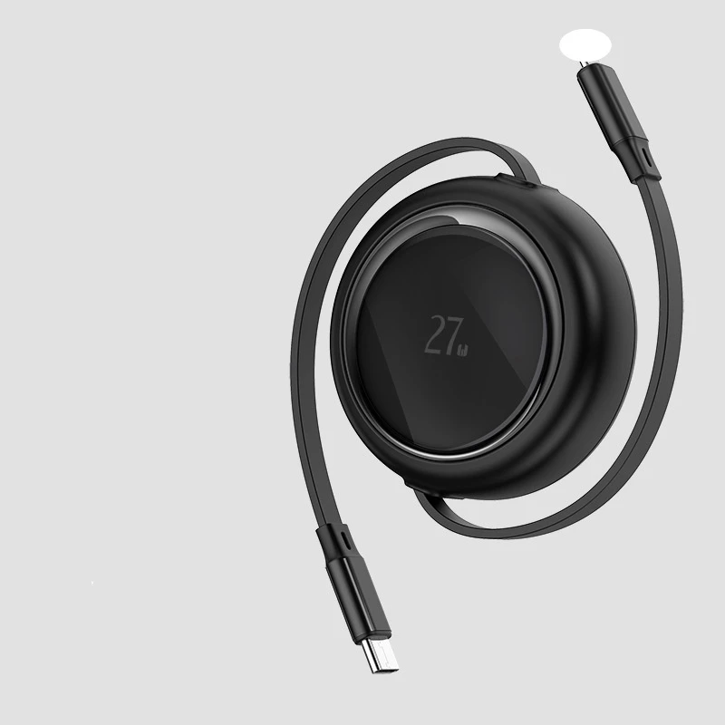OEM Wholesale 1.2m Retractable Phone Charger Cable Pd USB C 27W iPhone Lightning Cable for Car Bulk Manufacturer in China