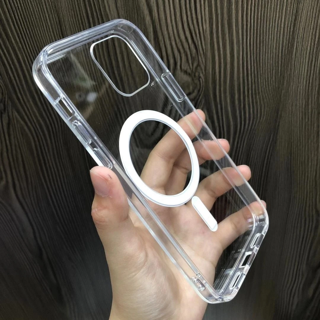 Original Factory Magsafe Magnetic Card Holder Clear Phone Cover Case for iPhone 12 12mini 12PRO Max