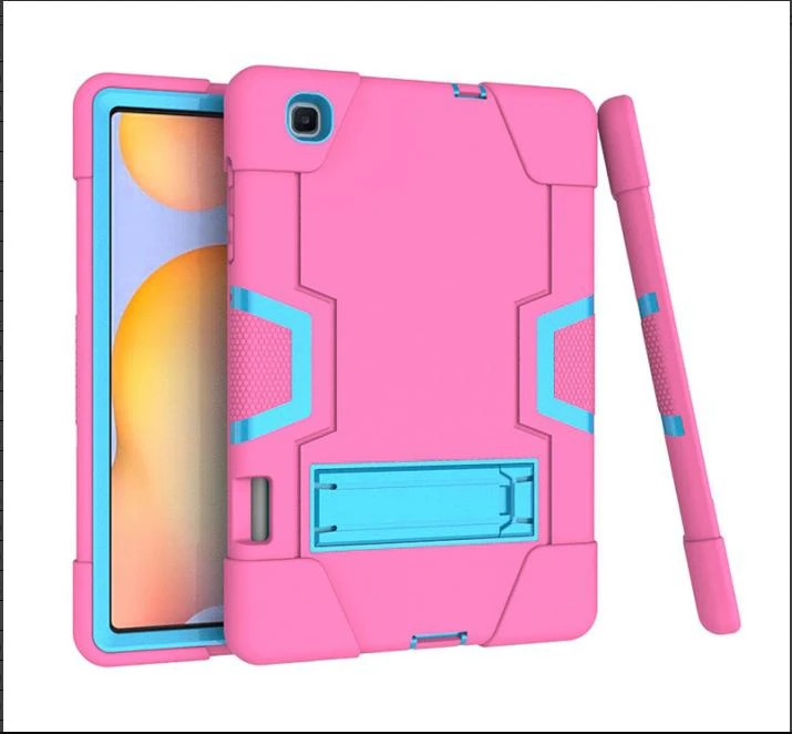 PC Silicone Two in One Tablet Case with Holder for iPhone for Samsung for Lenovo for Huawei