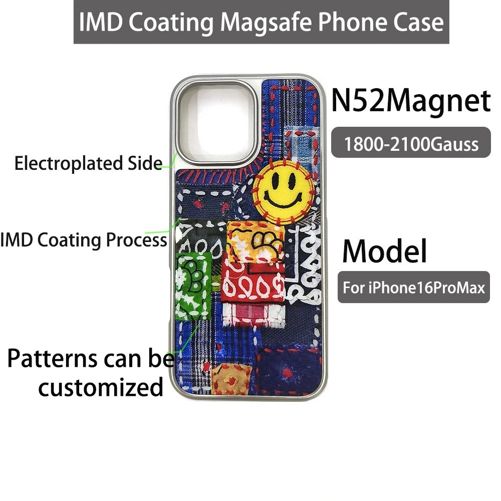 Pattern Customizable Ipone IMD Technology Magsafe Mobile Phone Cover Case for Iphon 13 14 15 16 PRO Max