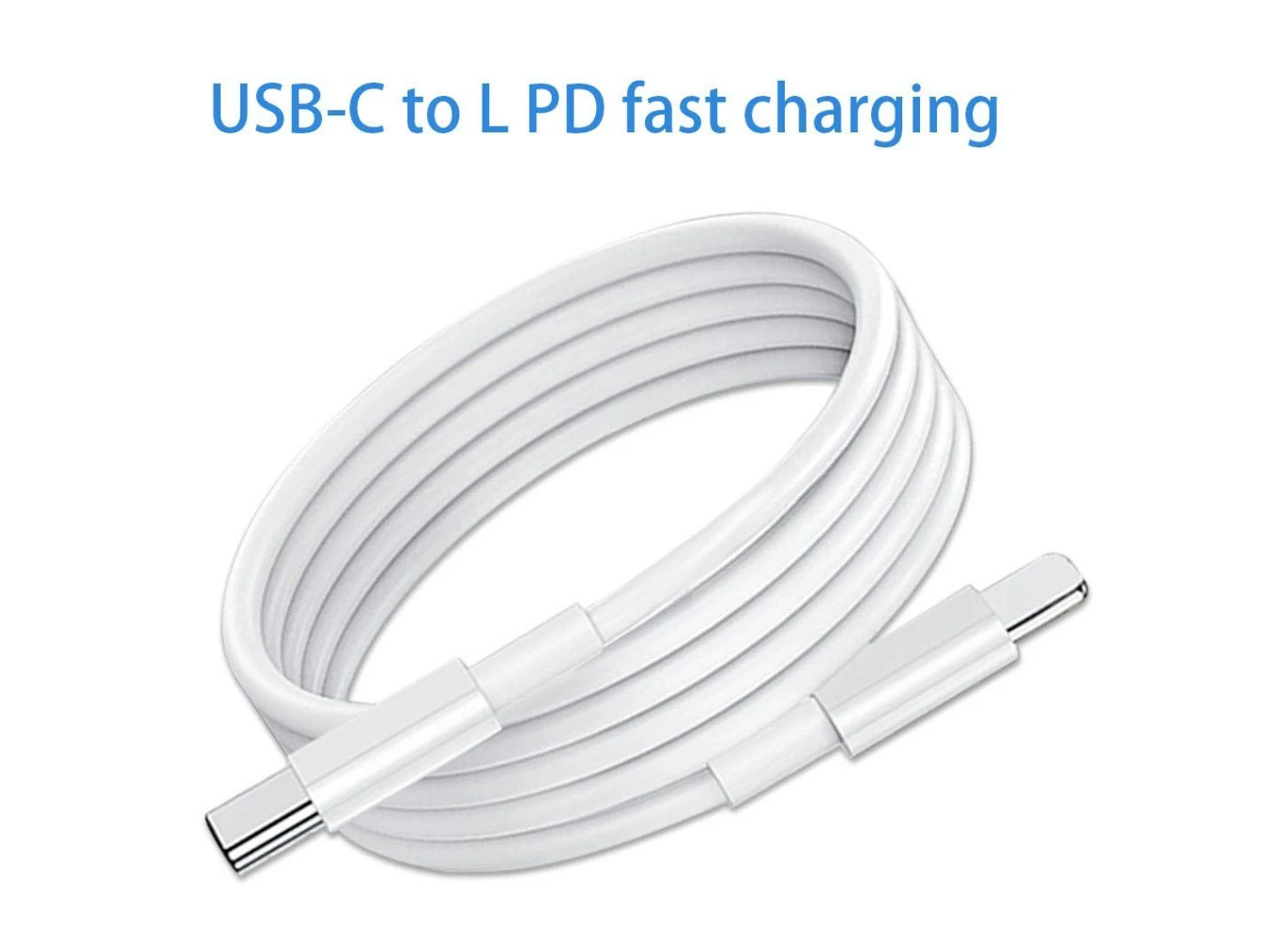 Pd20W TPE USB-C to Lightning C-L Cable Fast Charging Type-C Connectors for IP8-14 Phone