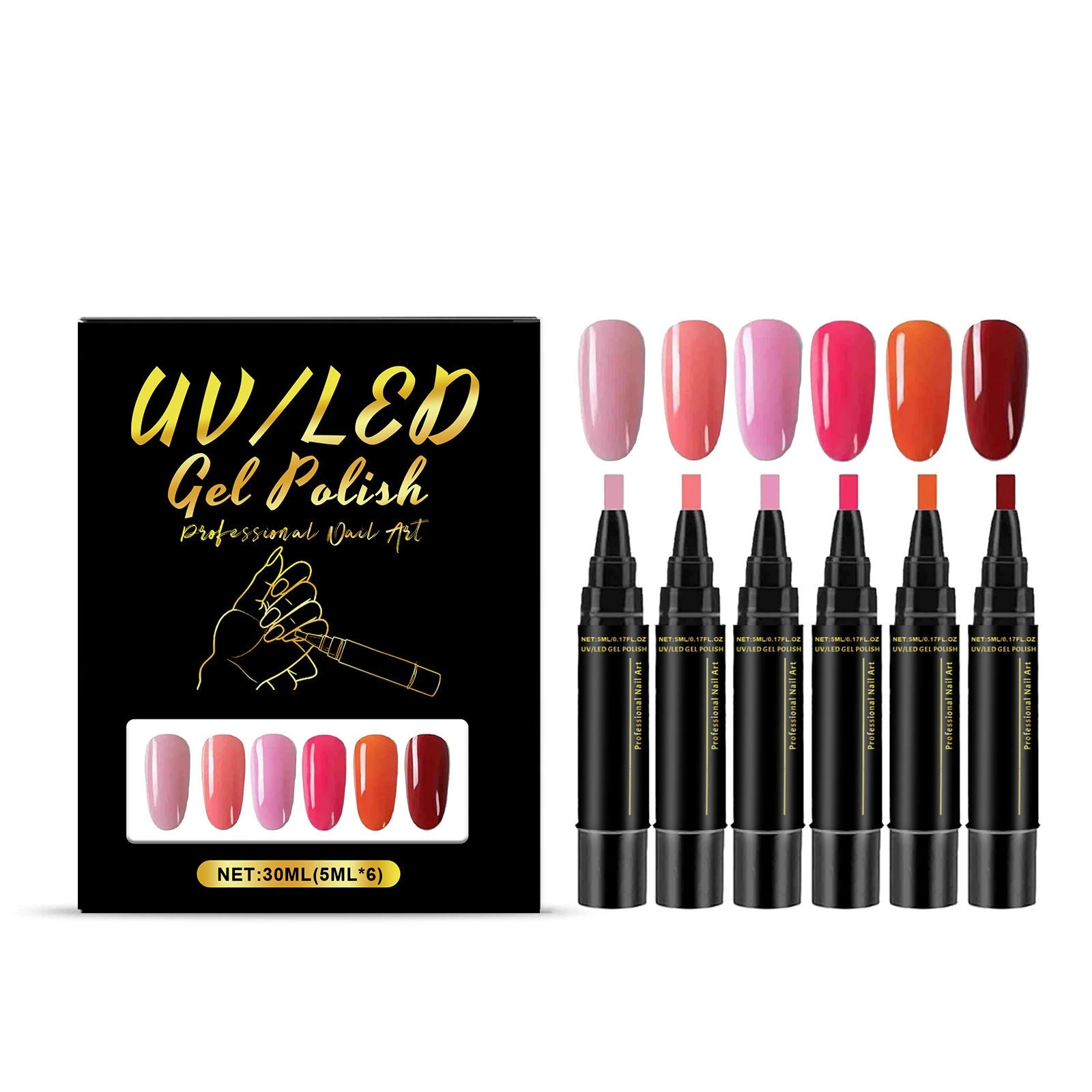Pens Nail Gel Pen Set Series Multi-Color Nail Polish Pens for Home Nail Art