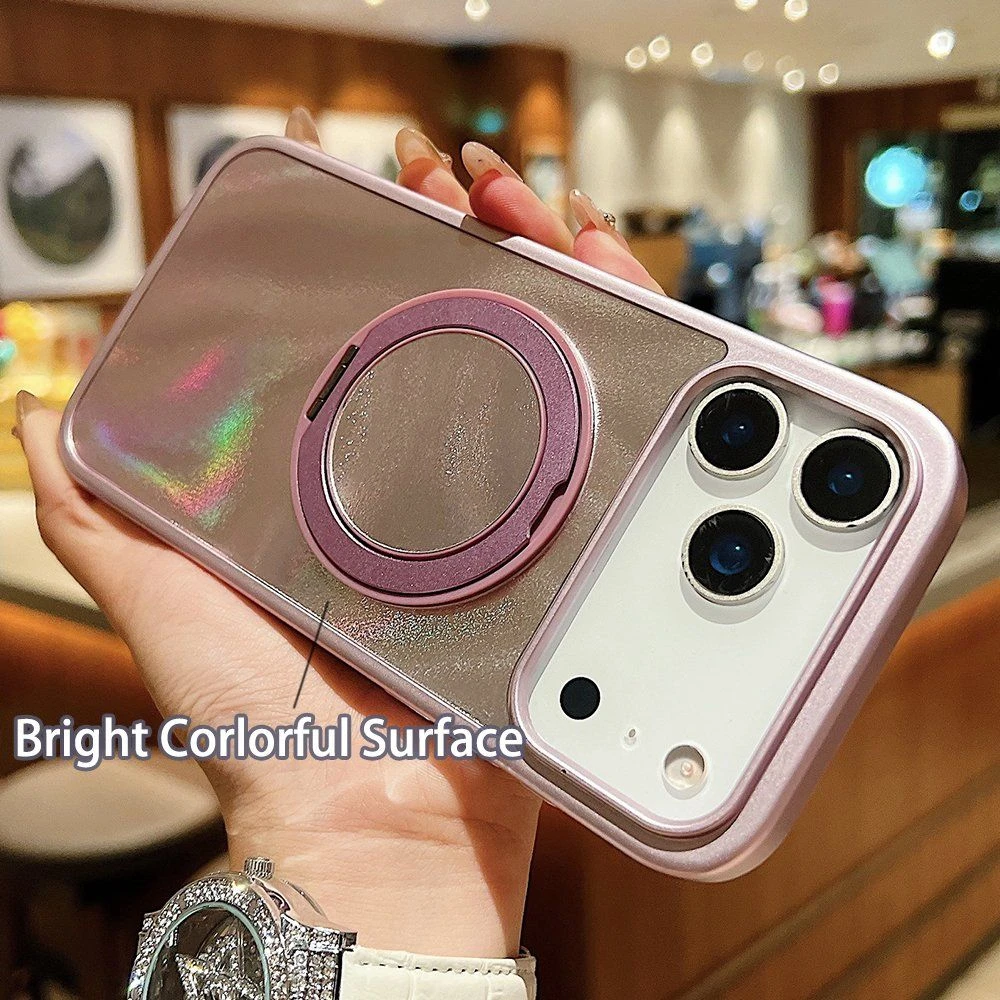 Phone Accessories Kickstand Corlorful Iphon 14 15 16 17 Anti-Fingerprint Mobile Phone Case
