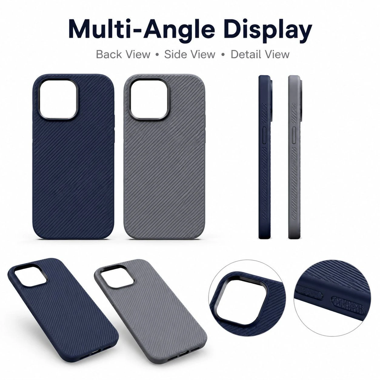 Pigen Protective Smartphone Case for iPhone 15 16 17 18 Promax Samsung New Series Textured Phone Cover