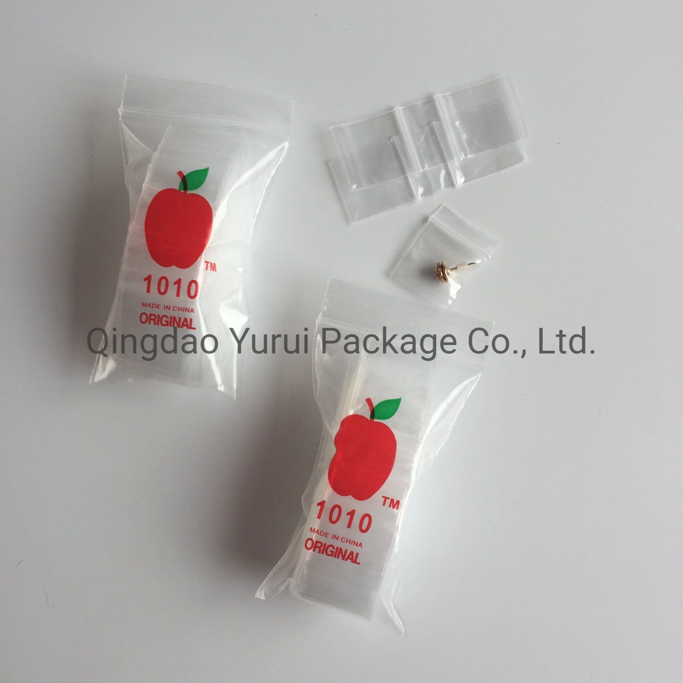 Plastic LDPE Apple Brand Mini Zipper Baggies