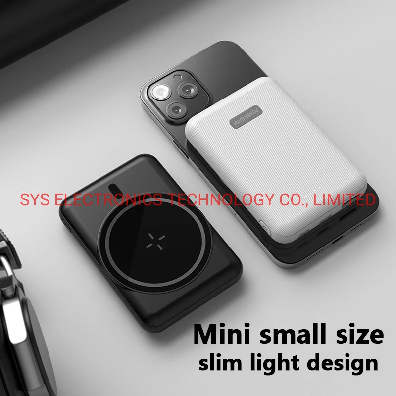 Portable Magnetic Powerbank Charging Mini USB Type C 2 in 1 18wpd Fast Charging Wireless Magnet Power Bank for iPhone 12