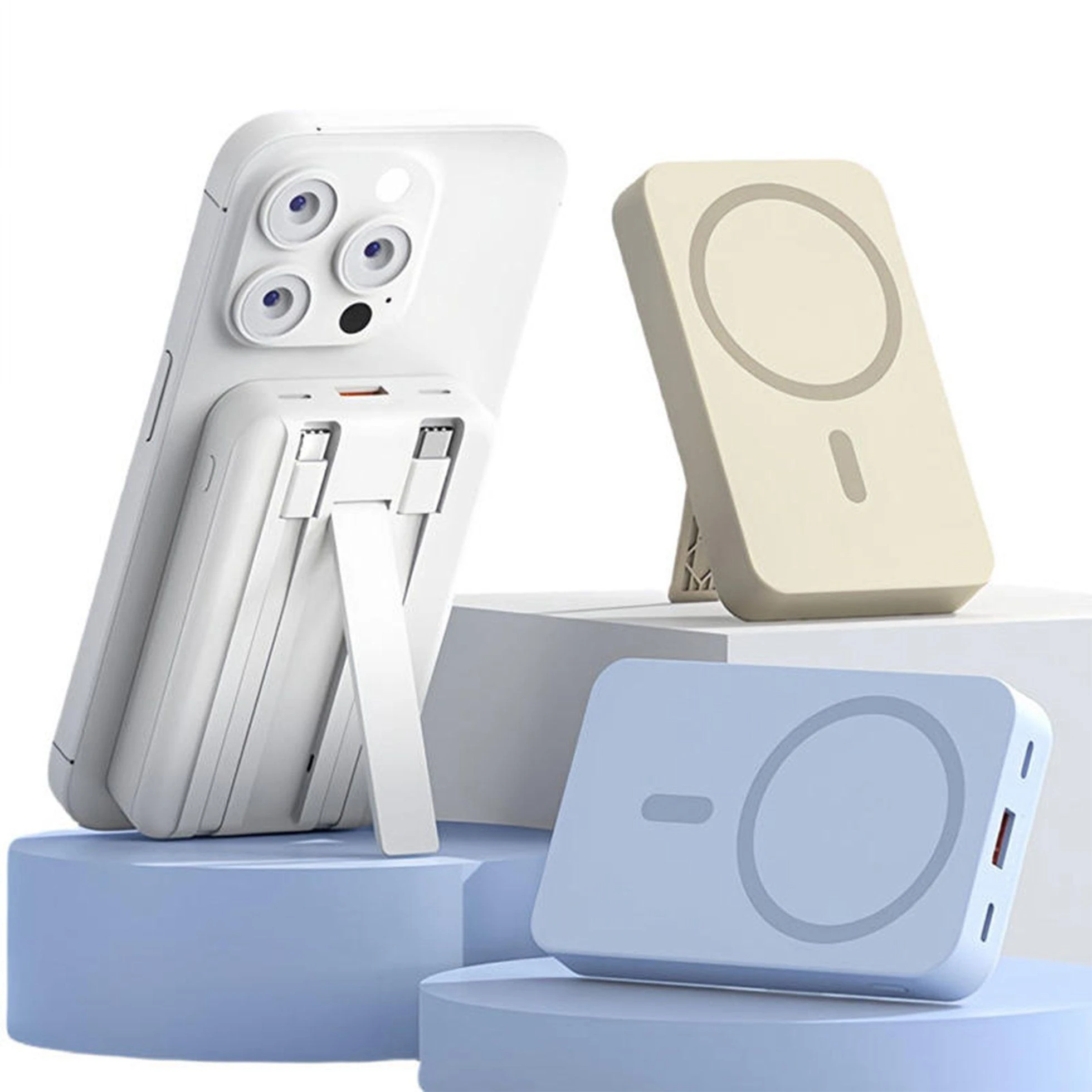 Portable Magnetic Wireless Power Bank 5000mAh Pd 20W Fast Charging External Battery for iPhone Power Bank 10000mAh