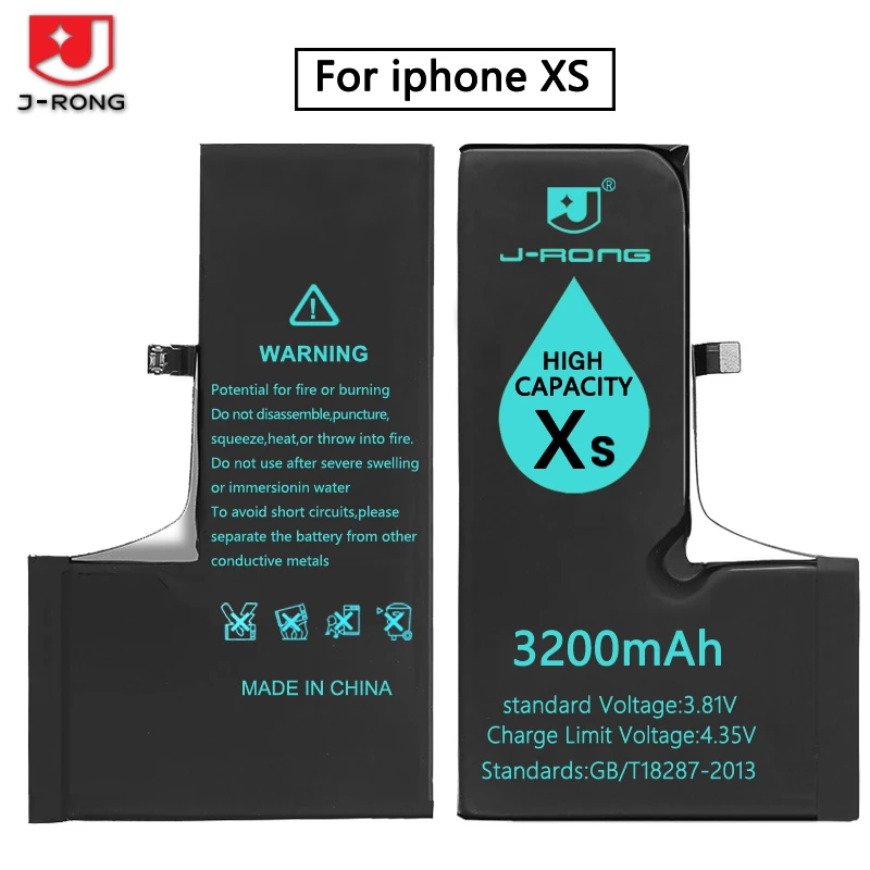 Premium 100% Capacity Lithium Battery for iPhone X/Xs/Xr/Xs Max