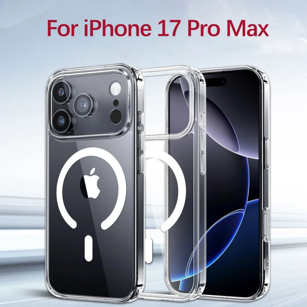 Premium Anti-Yellow High Quality Magnetic Clear Mobile Phone Case for iPhone 17promax