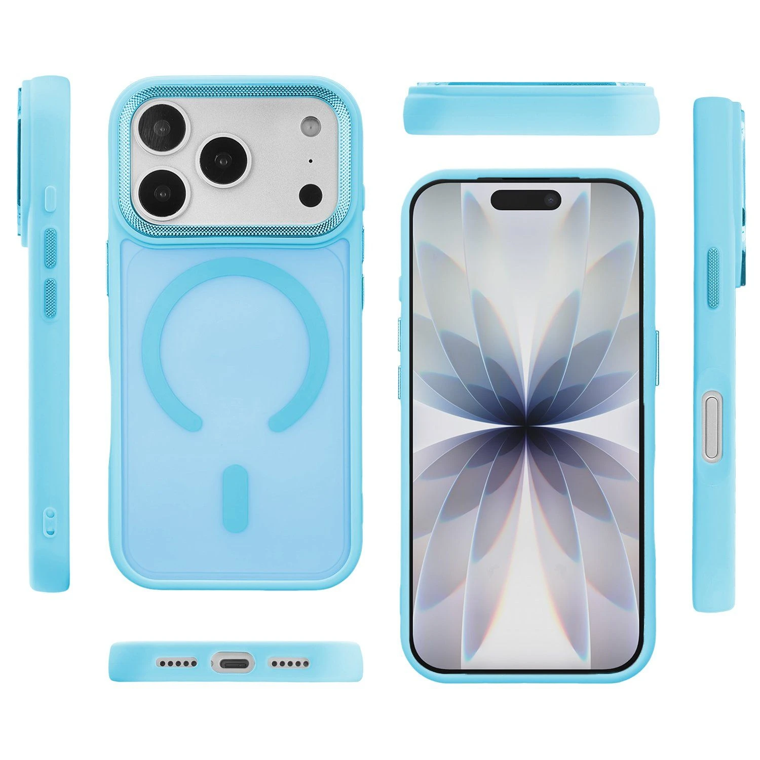 Premium Phone Cover for iPhone 17 PRO/Promax Silicone Phone Cover with Magnetic Magsafe Velvet Cloth