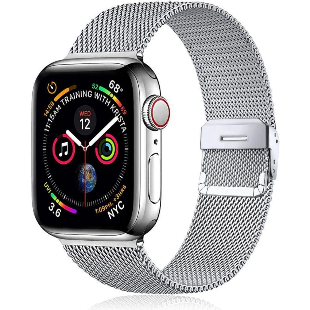 Premium Stainless Steel Milanese Strap Band Fit for Apple Watch & Huawei Watch