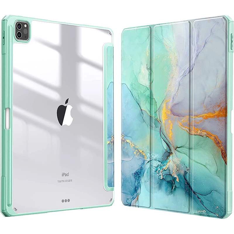 Printed Acrylic Case with Pen Slot for Apple iPad Series