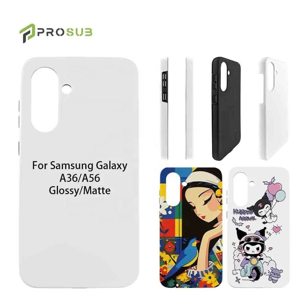 Prosub Blank 2-in-1 Sublimation Phone Cases – Custom DIY TPU+PC Hybrid Shockproof Cell Phone Covers for iPhone Samsung Series