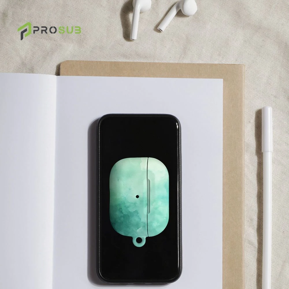 Prosub Custom Earphone Case for Airpods PRO 3D Sublimation DIY PC Blank Coated Protective Cover Film Packaged in OPP Bag
