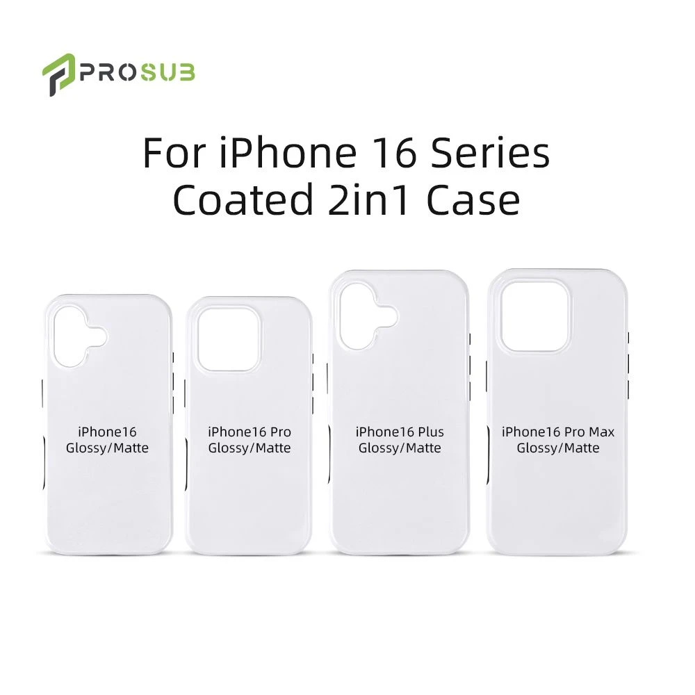 Prosub Sublimation Blank Glossy/Matte Coated Phone Case for IP 16 Series