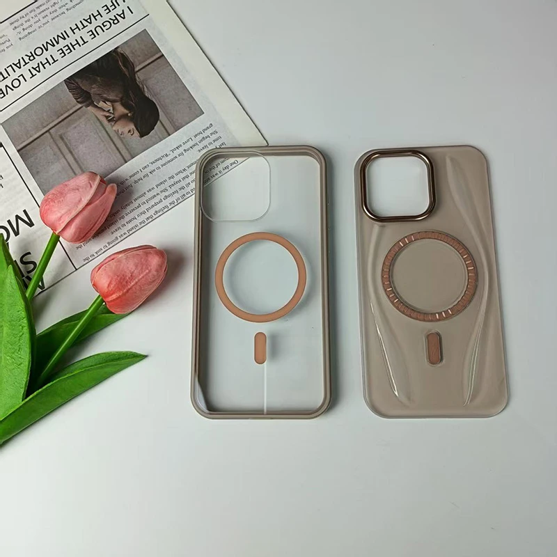 Rugged 2 in 1 Clear Magnetic Case for iPhone 14 PRO Max, with Magsafe Phone Case for iPhone 13 PRO Max