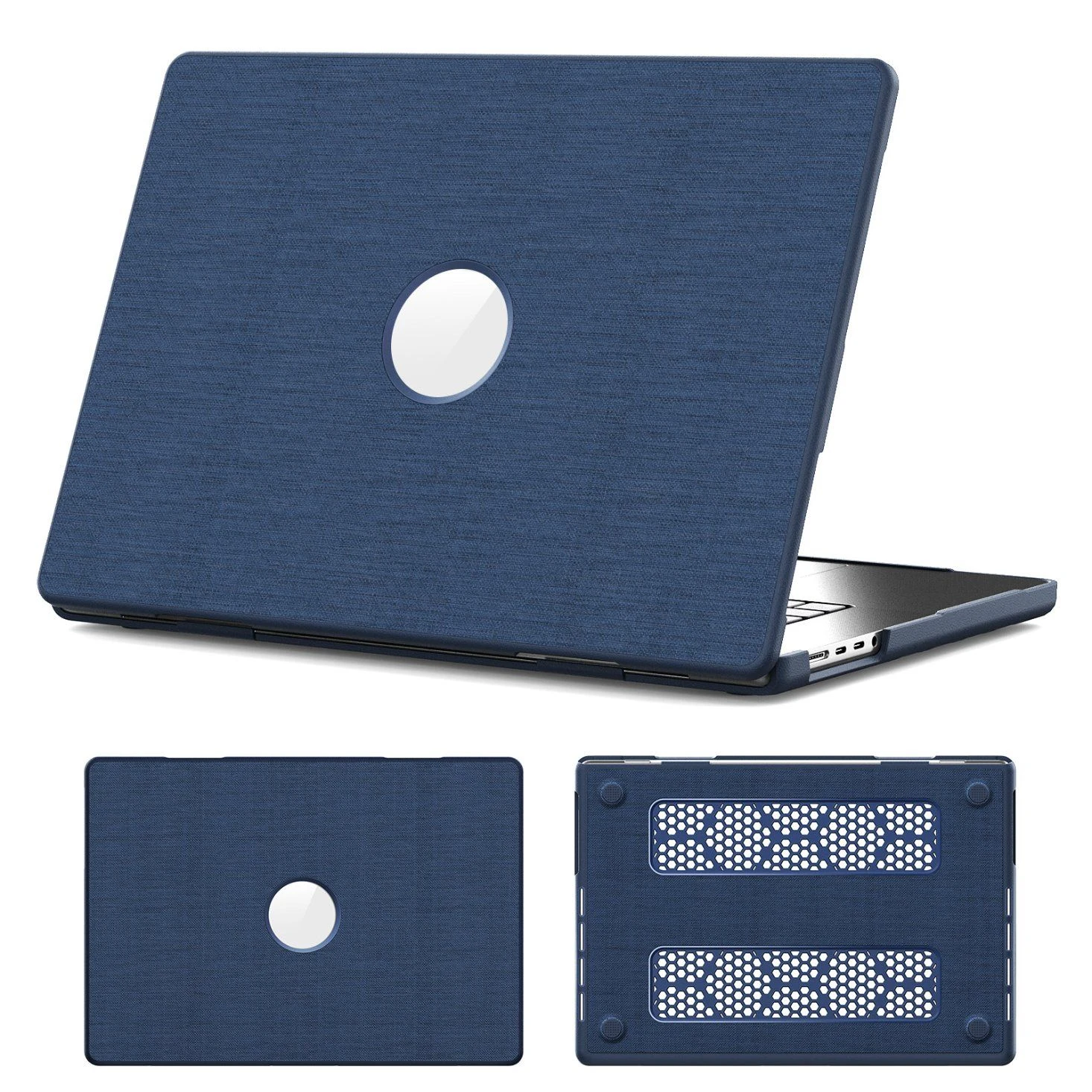 Shiny PU+PC Leather Case Cover for Mac Book PRO 16 2021/2023/2024