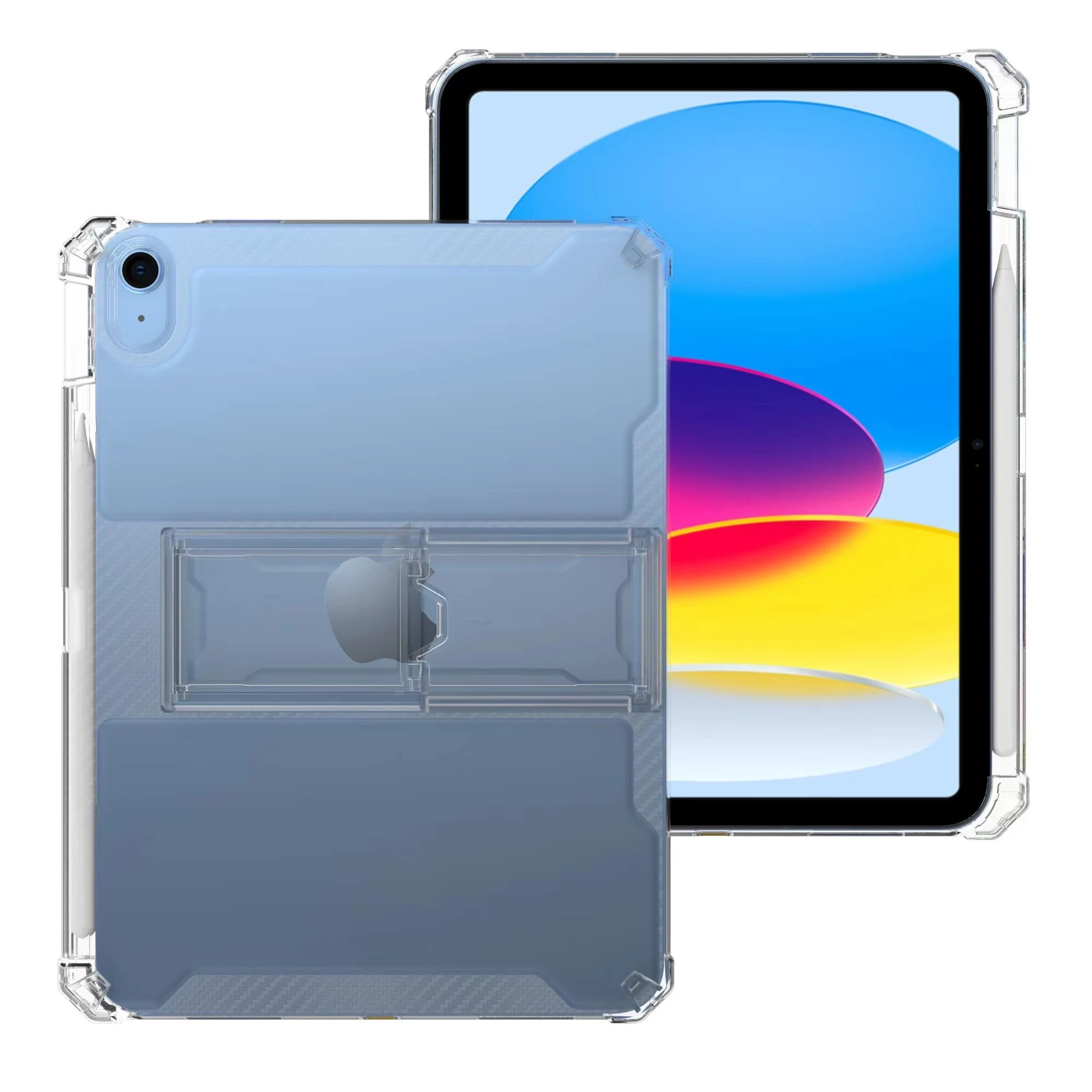 Shockproof Airbag Protective Stand Clear Tablet Cover with Pencil Holder for iPad Mini 6 8.3″ 2021
