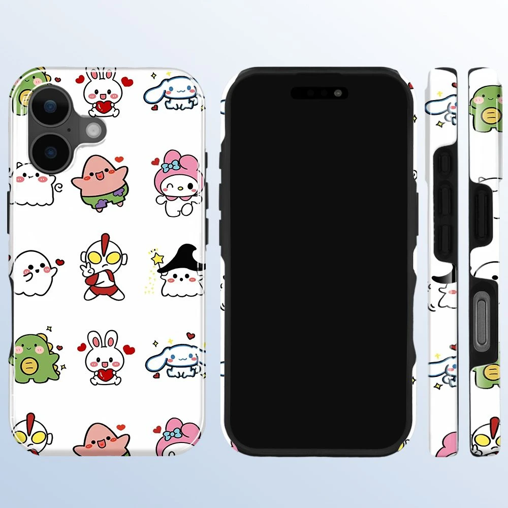 Shockproof Mobile Phone Cover TPU PC Phone Case for iPhone 17 Colorful Blank 3D Sublimation TPU