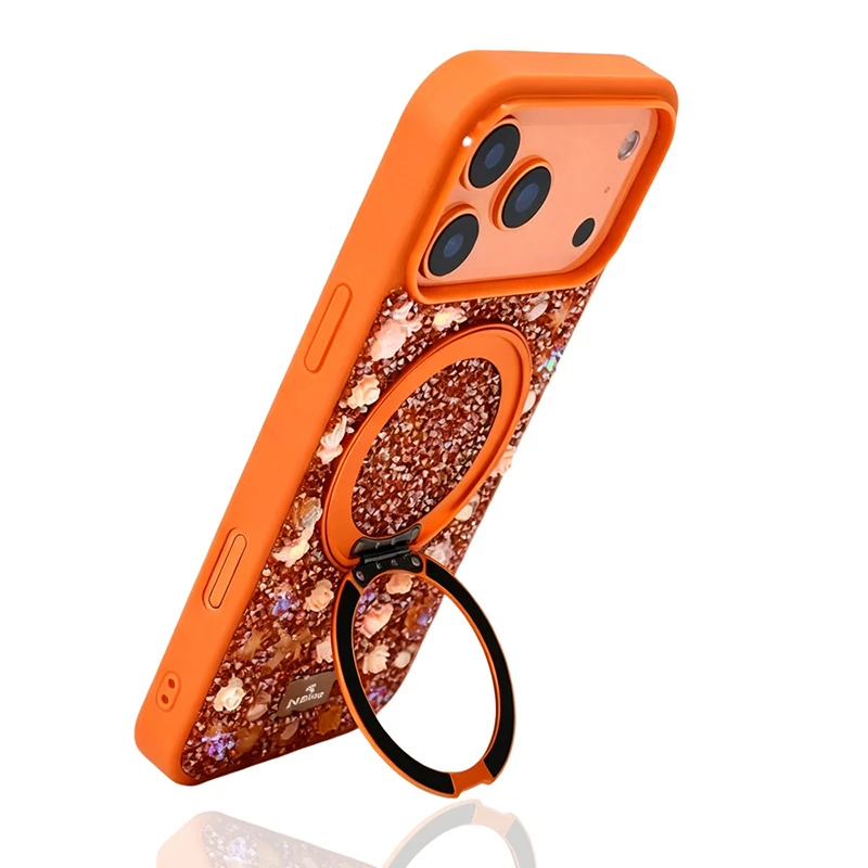 Shockproof with Magsafe Magnetic Stand Bling Cute Girls Phone Case for iPhone 17 PRO Max 18 PRO Max