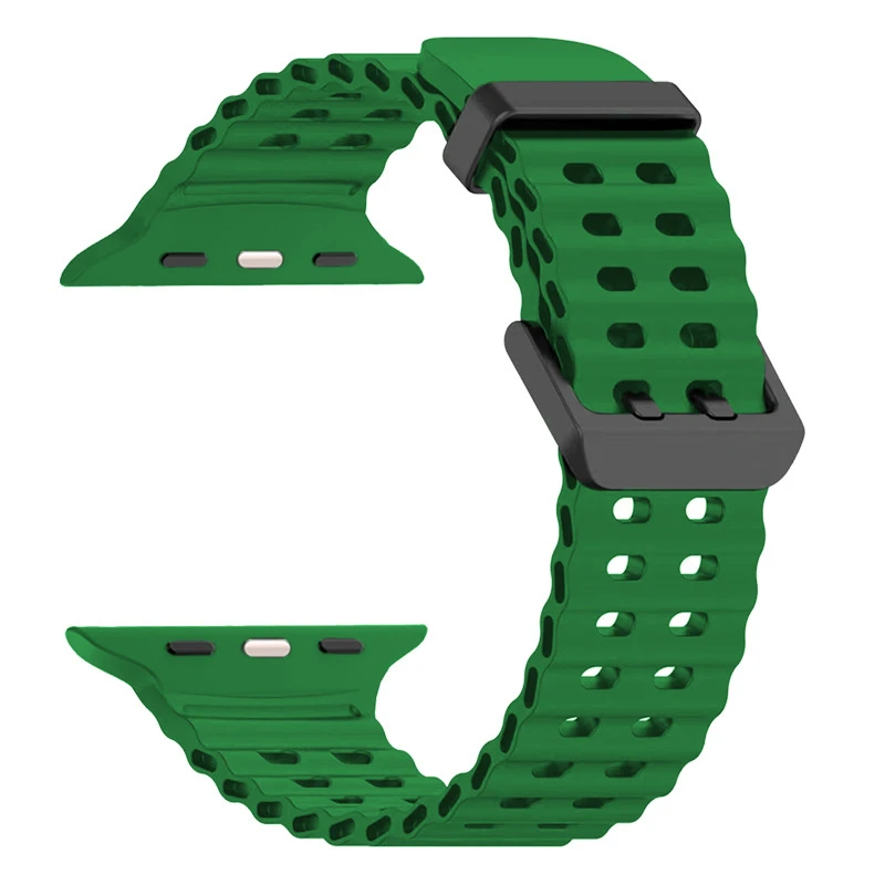 Silicone Sports Band Apple Watch S5-S10 Ultra Strap Fashion iWatch