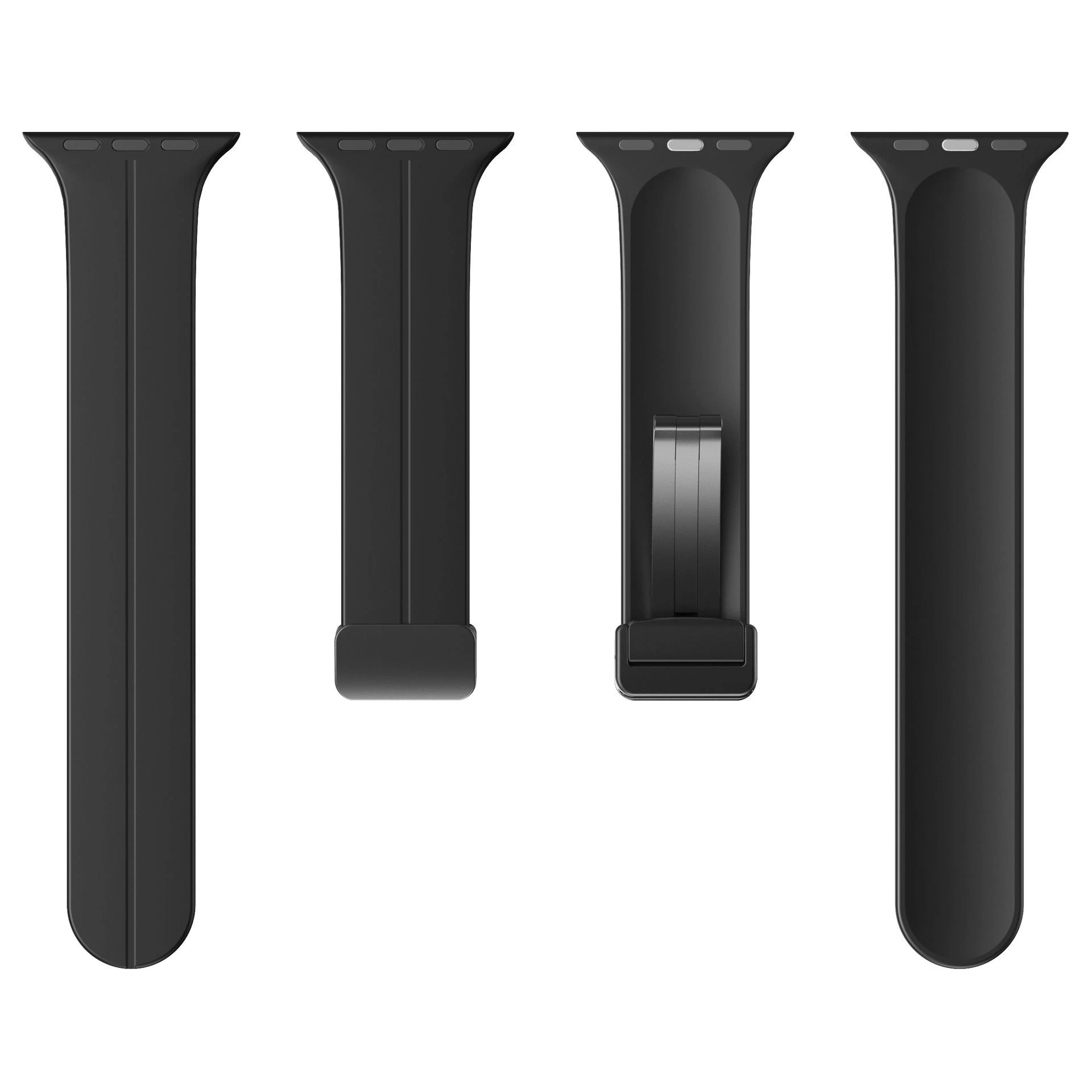 Silicone Sports Band Apple Watch Ultra Strap Fashion iWatch Magnetic Buckle