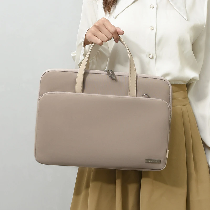 Single Shoulder Briefcase Custom Leather Laptop Bag Briefcase for Men Women