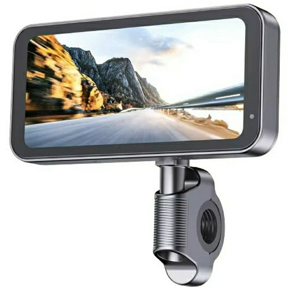 Sjcam Rd10 6.25 Inch Carplay / Android Auto Wireless Screen Mirroring Dual Camera Waterproof Motorcycle Dash Cam