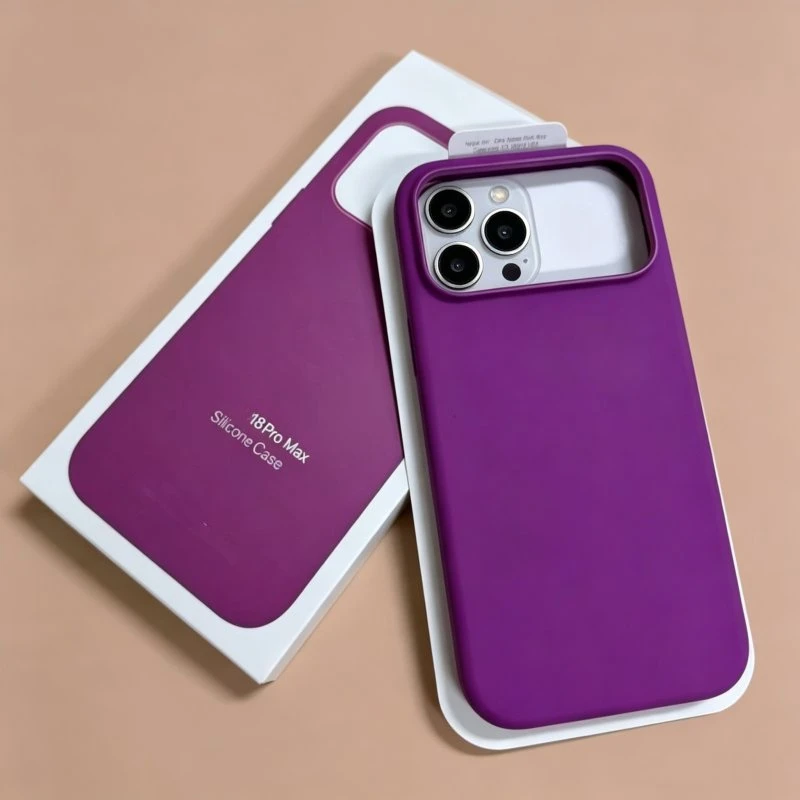 Skin-Friendly Liquid Silicone Back Case for Phone 18 PRO Max with Pop up Window, Precise Cutout Anti-Fingerprint Mobile Cover