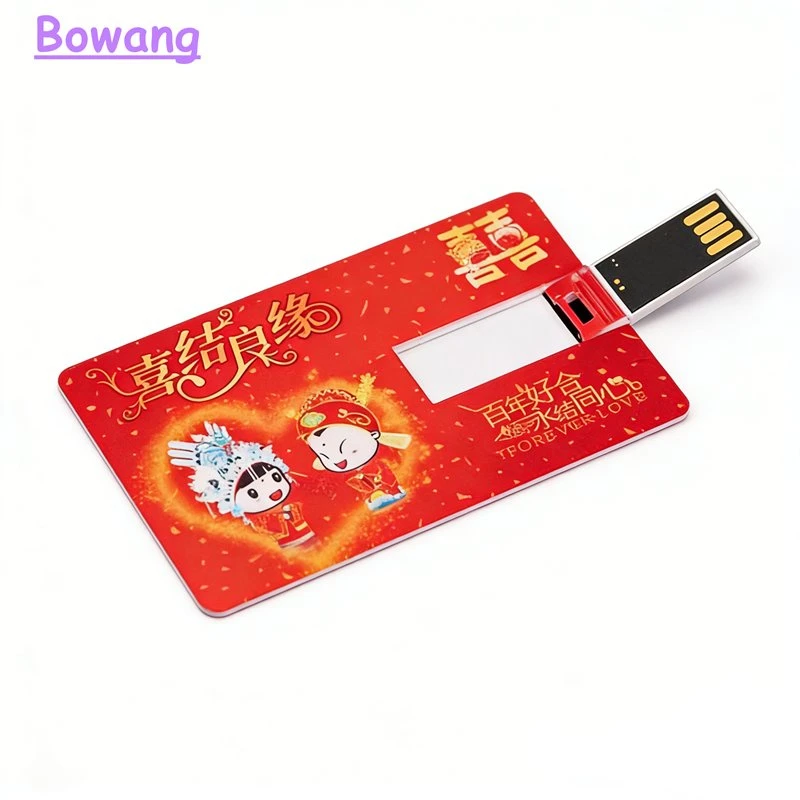 Slim Business Credit Card Shape Custom USB 2.0/3.0 Flash Drive Pendrive 8GB 16GB 32GB 64GB