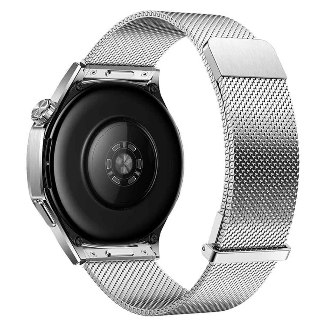 Smooth Texture Milanese with Dual Magnetic Buckle Stainless Steel Strap