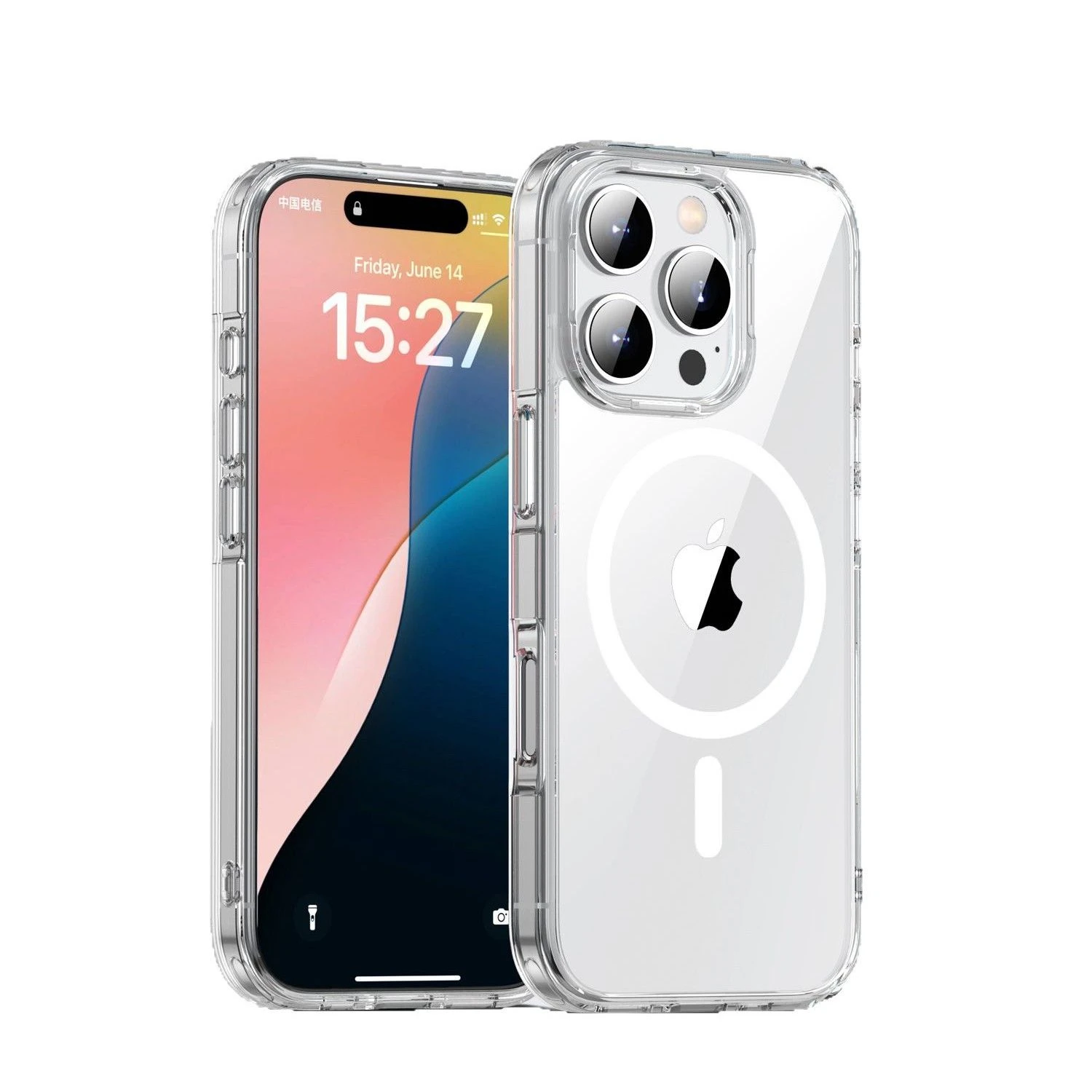 Snug Fit Precise Fit Clear Magnetic Transparent Mobile Phone Case for iPhone 18 Promax