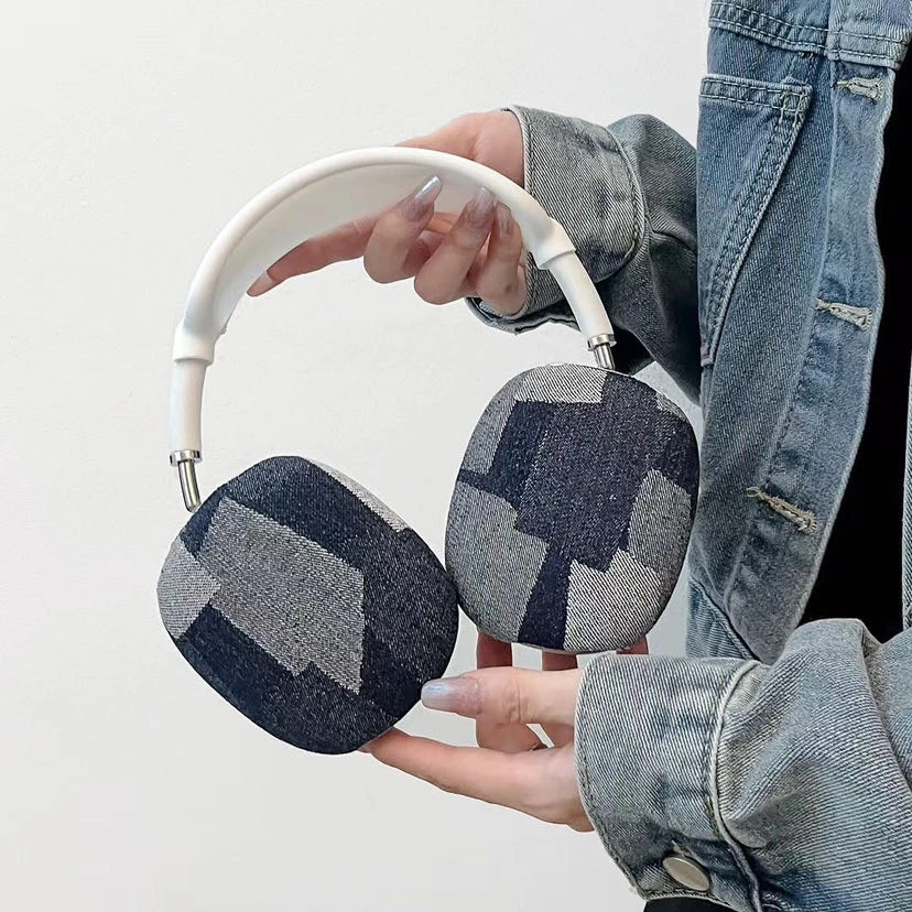 Spliced Fabric Beggar Fashion Airpods Max Headset Protective Case