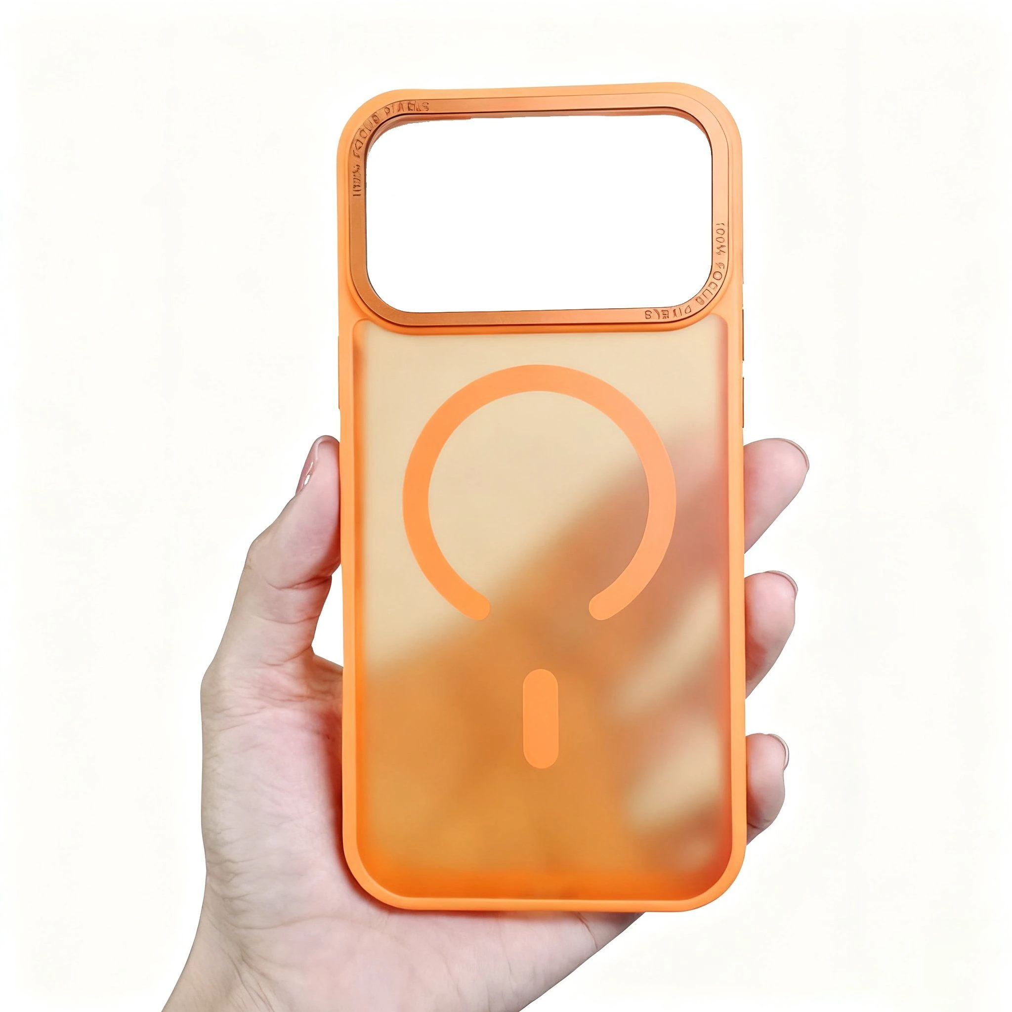 Stylish Magnetic Acrylic Mobile Phone Case for iPhone 17 and Other Models