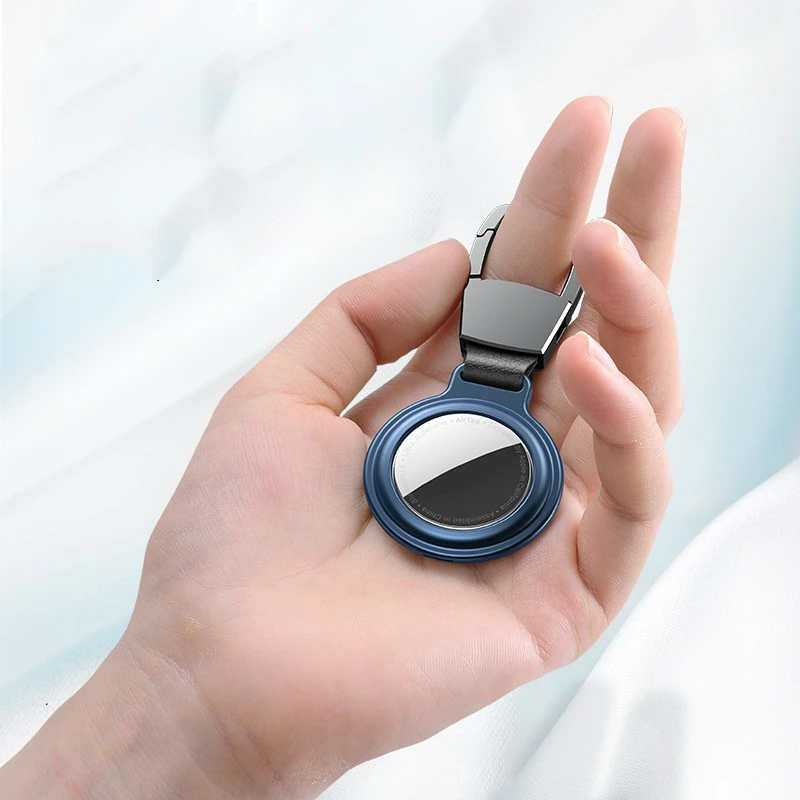 Suitable for Tracker Protective Case Airtag Positioning Anti-Lost Magnetic Keychain Aluminum Alloy Case