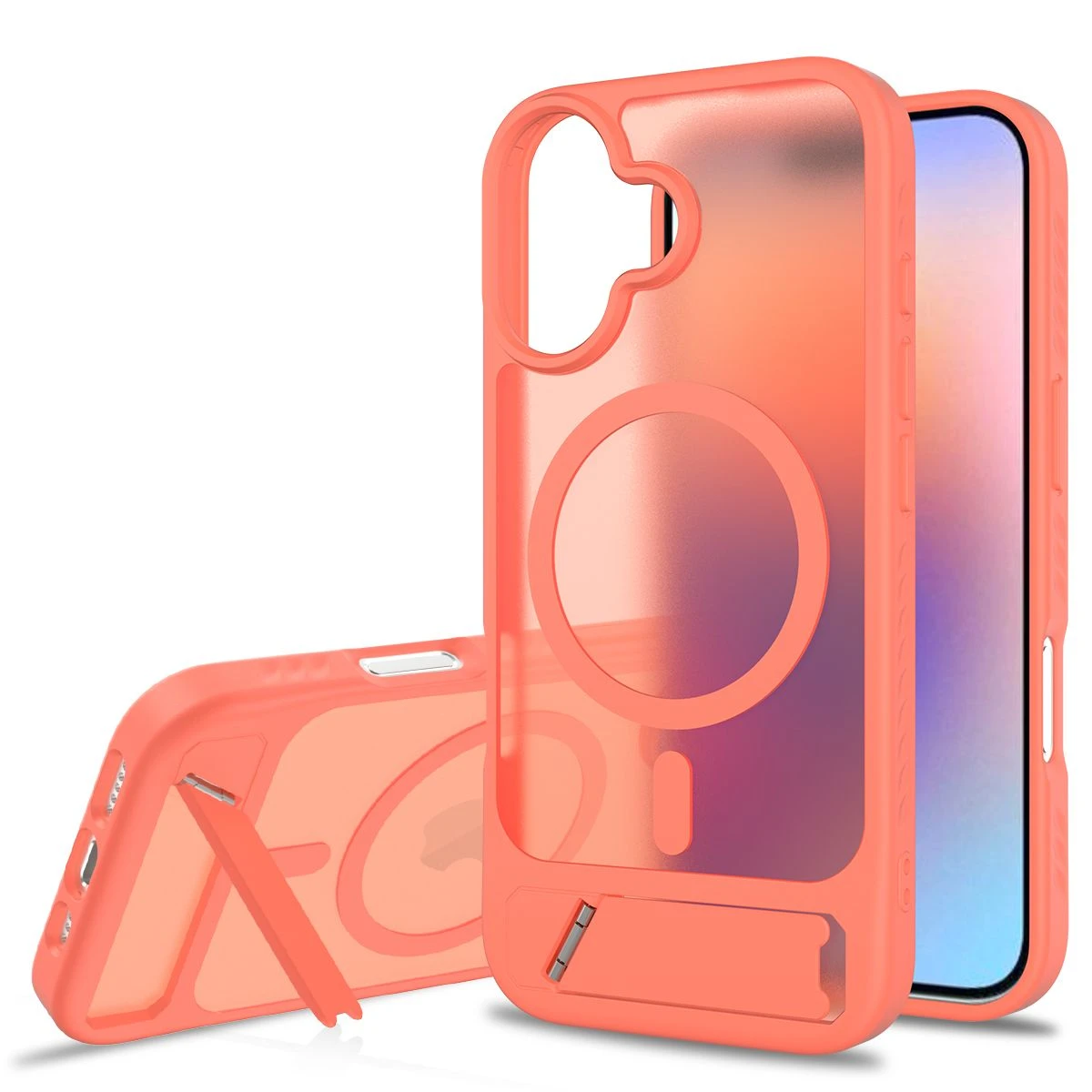 TPU Phone Case for iPhone 17 Magsafe Holder Case Support Wireless Charging