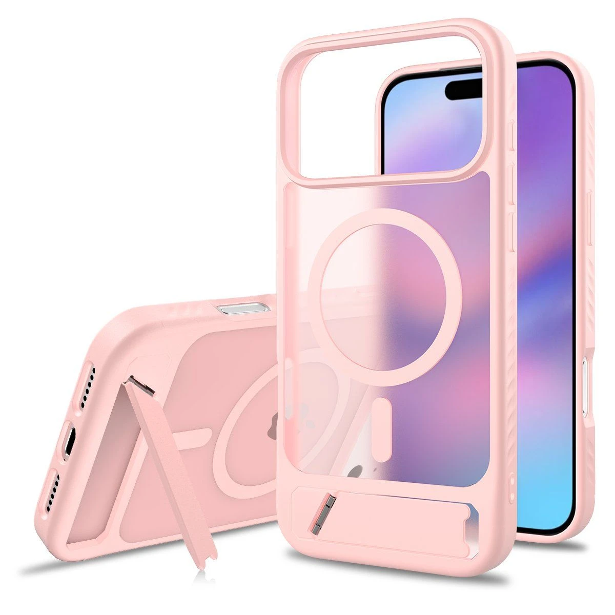TPU Phone Case for iPhone 17 PRO Max Magsafe Holder Case Support Wireless Charging
