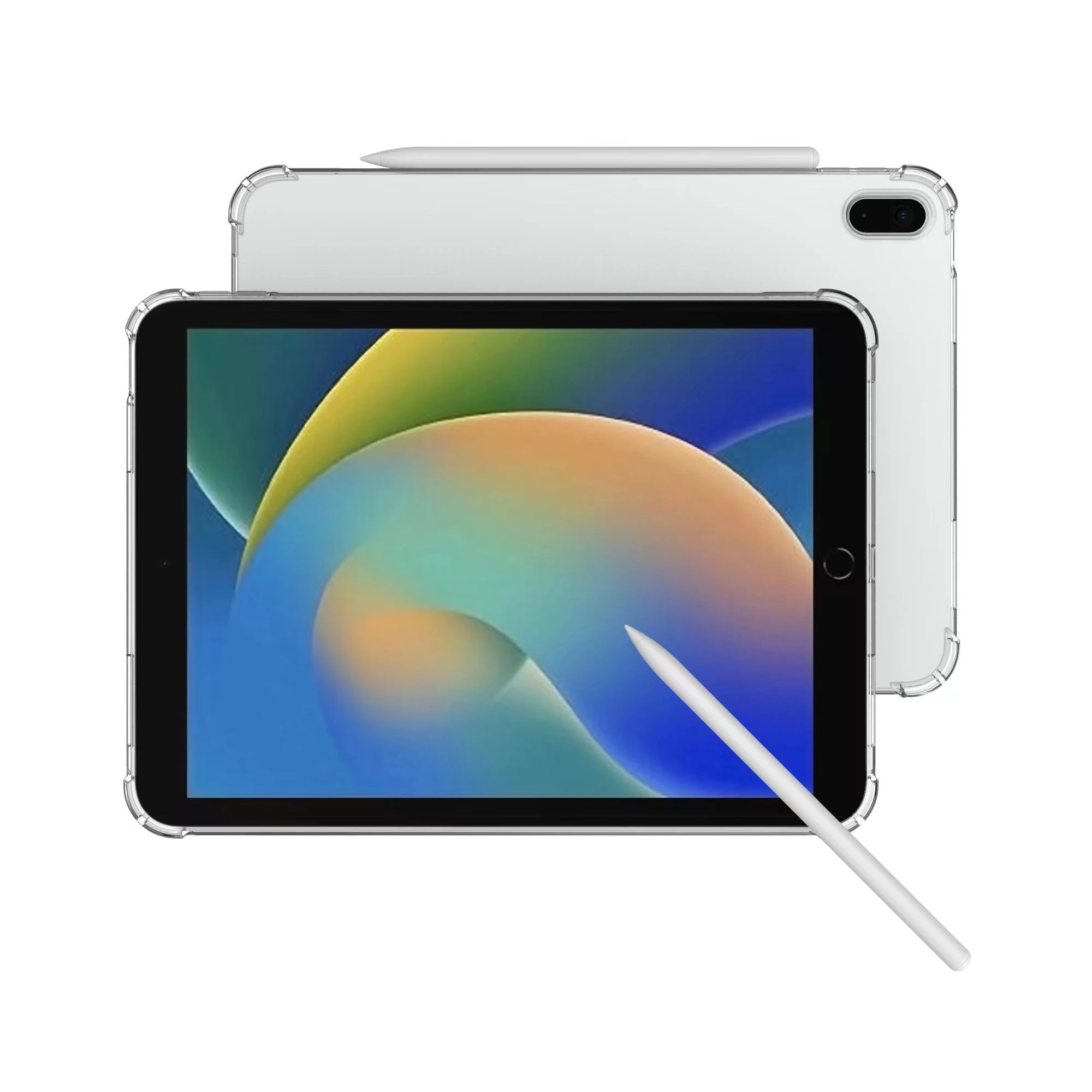 Thick Corners Shockproof Clear TPU Soft Back Cover for iPad PRO 12.9 Inch 5 4 3 2018 2020 2021