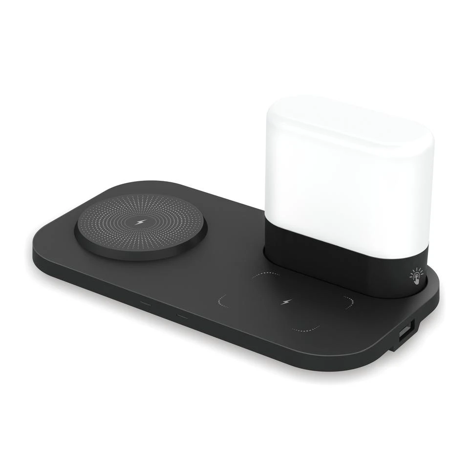 Trending Products 2022 New Arrivals Fast Charge Touch Switch Light Glowing Wireless Charger Stand Home Simple Design